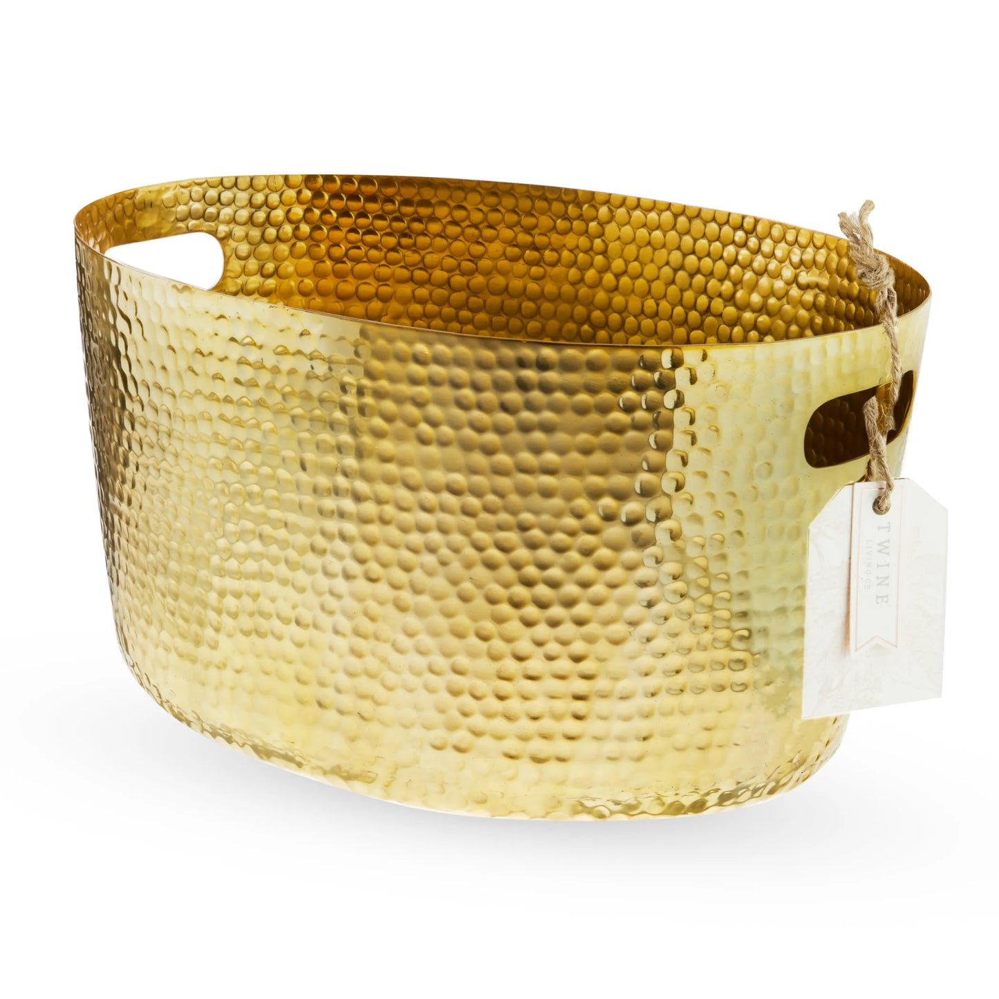 Twine Gold Hammered Beverage Tub