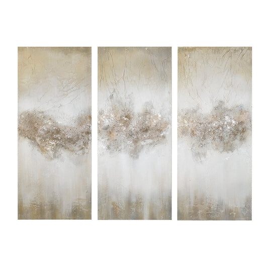 Heavily Embellished 3-Piece Canvas Wall Art Set