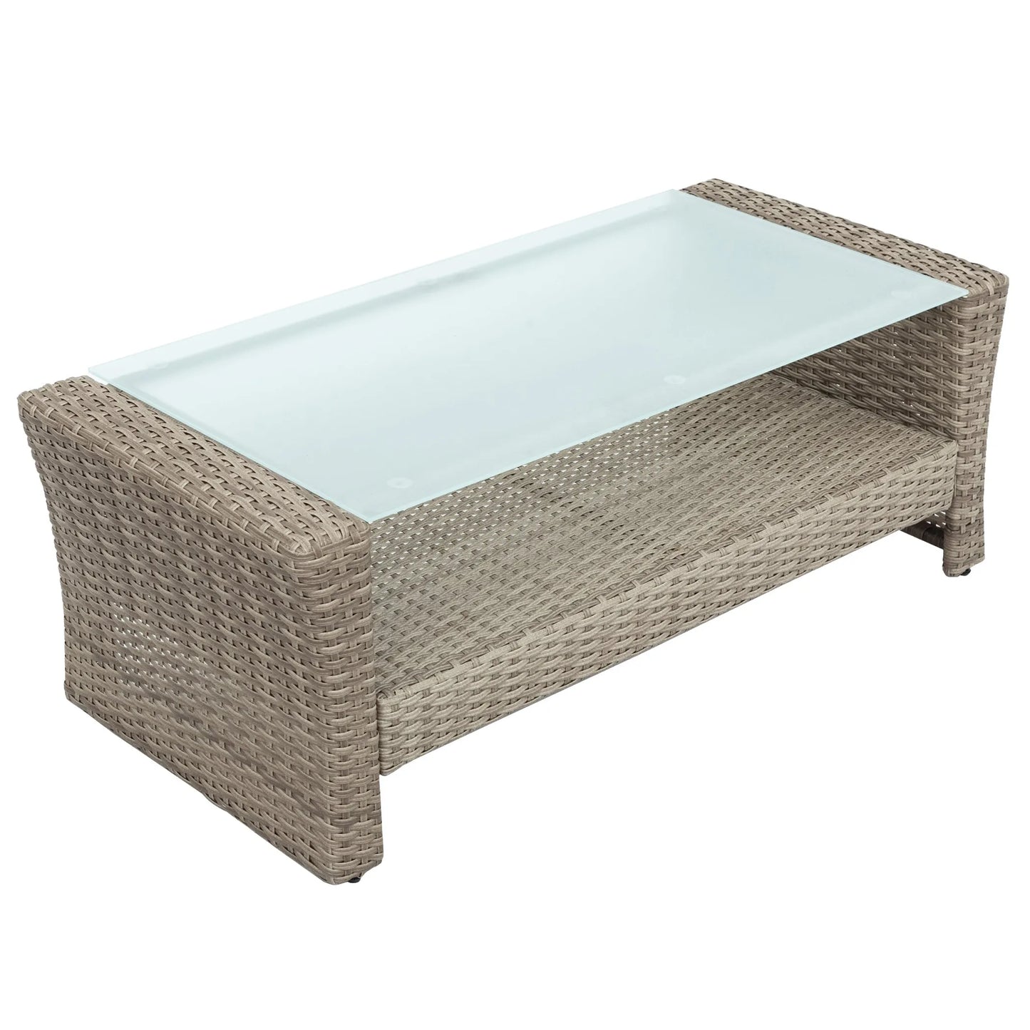 4-Piece All-Weather Wicker Patio Furniture Set