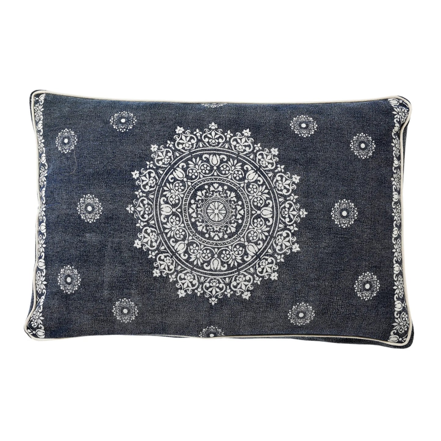 Stonewashed Medallion Pillow-Style Pet Bed