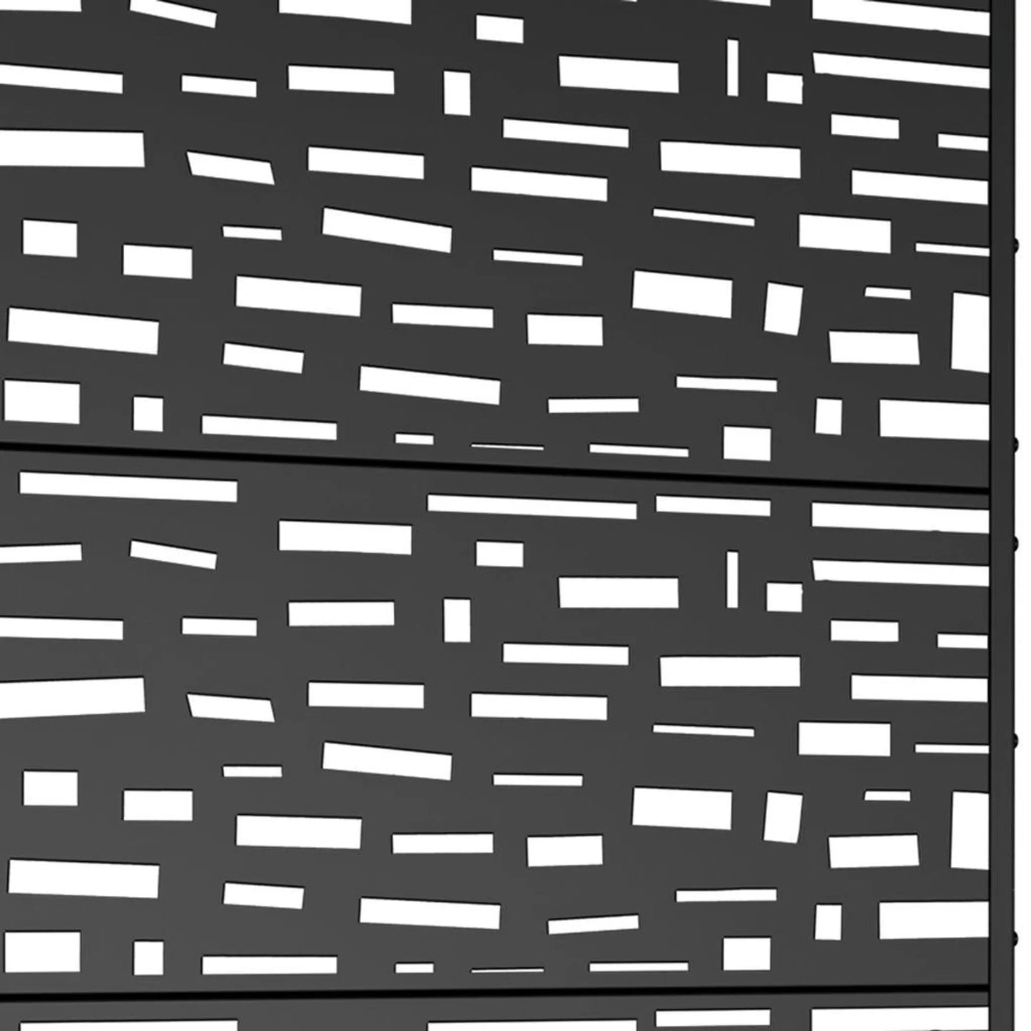 47in Black Metal Rectangular Outdoor Planter Box