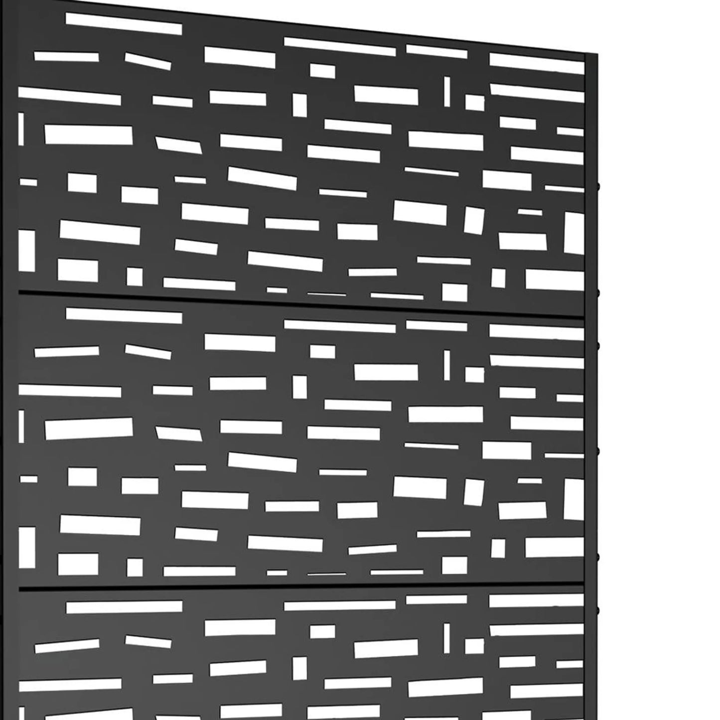 47in Black Metal Rectangular Outdoor Planter Box