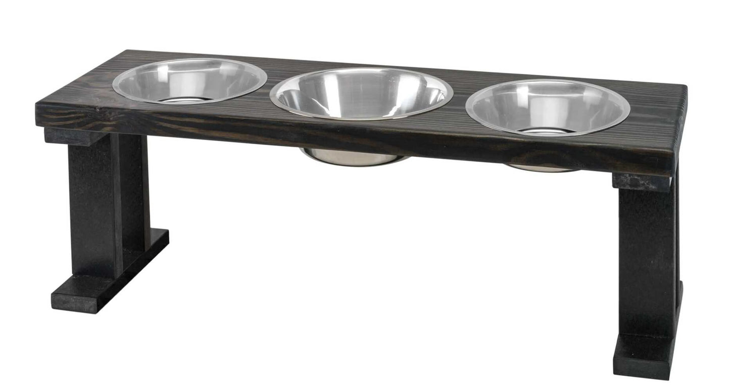 Farmhouse 3-Bowl Elevated Dog Feeder
