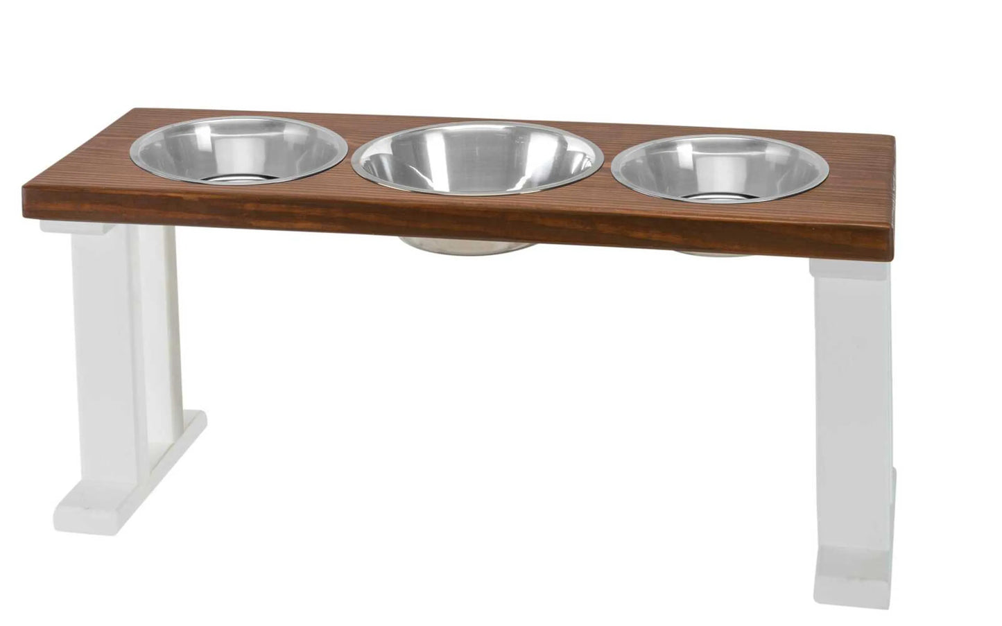 Farmhouse 3-Bowl Elevated Dog Feeder