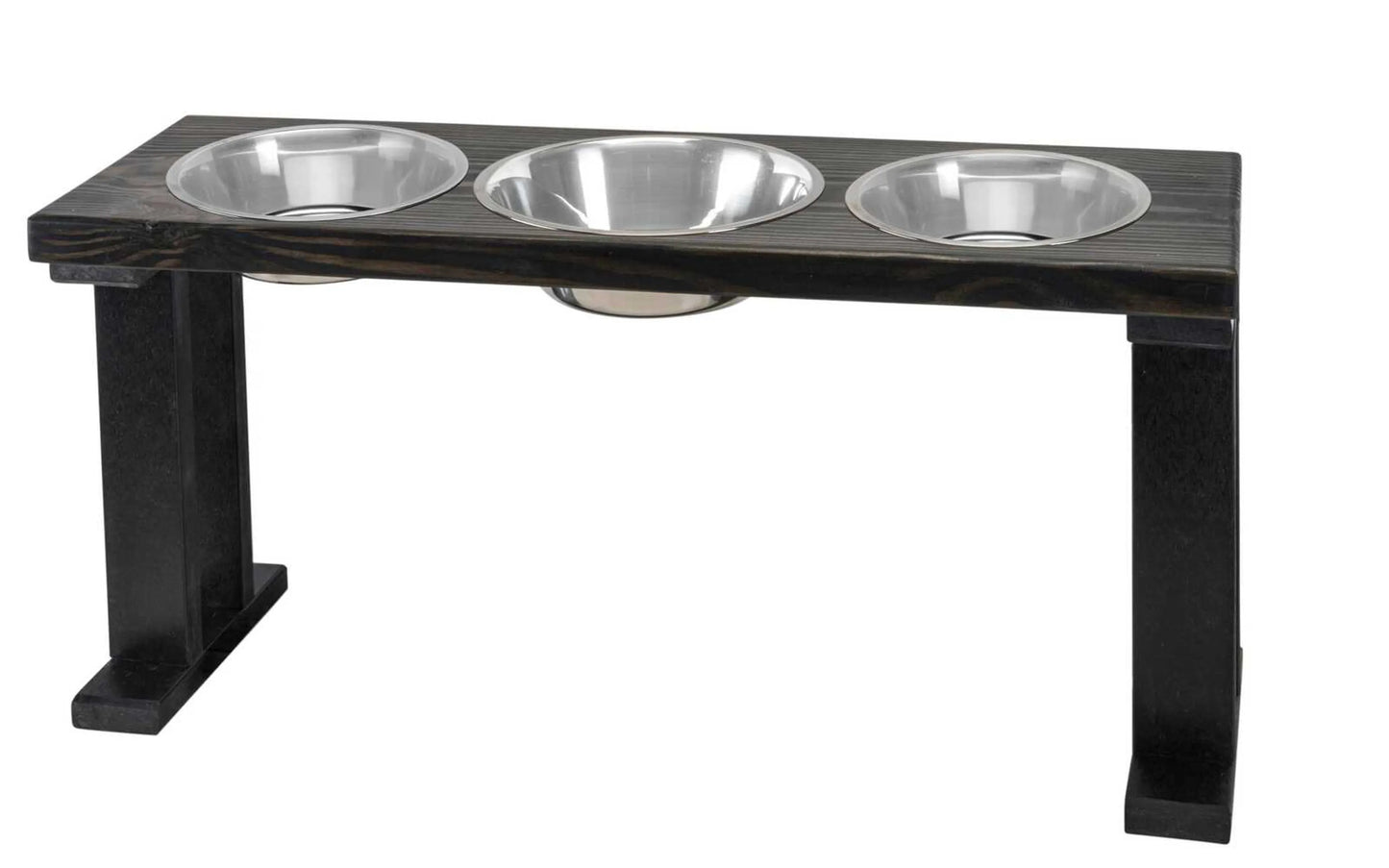 Farmhouse 3-Bowl Elevated Dog Feeder