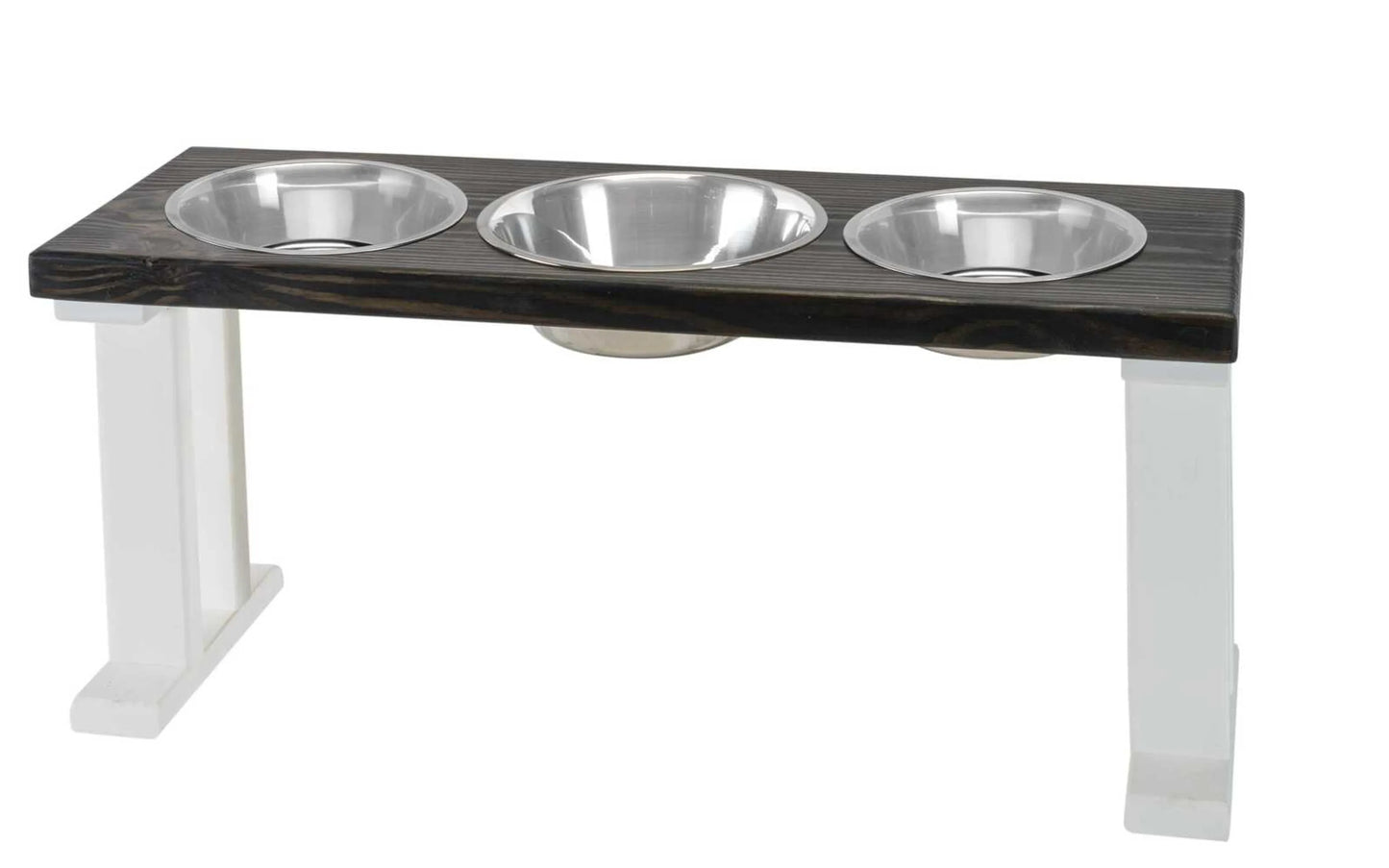 Farmhouse 3-Bowl Elevated Dog Feeder