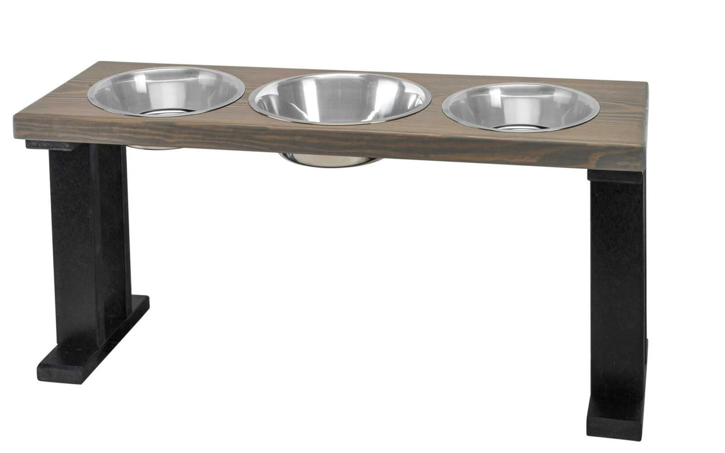 Farmhouse 3-Bowl Elevated Dog Feeder