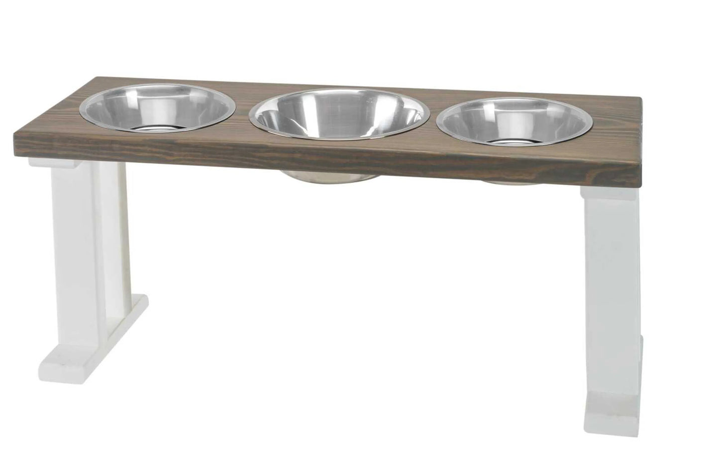 Farmhouse 3-Bowl Elevated Dog Feeder