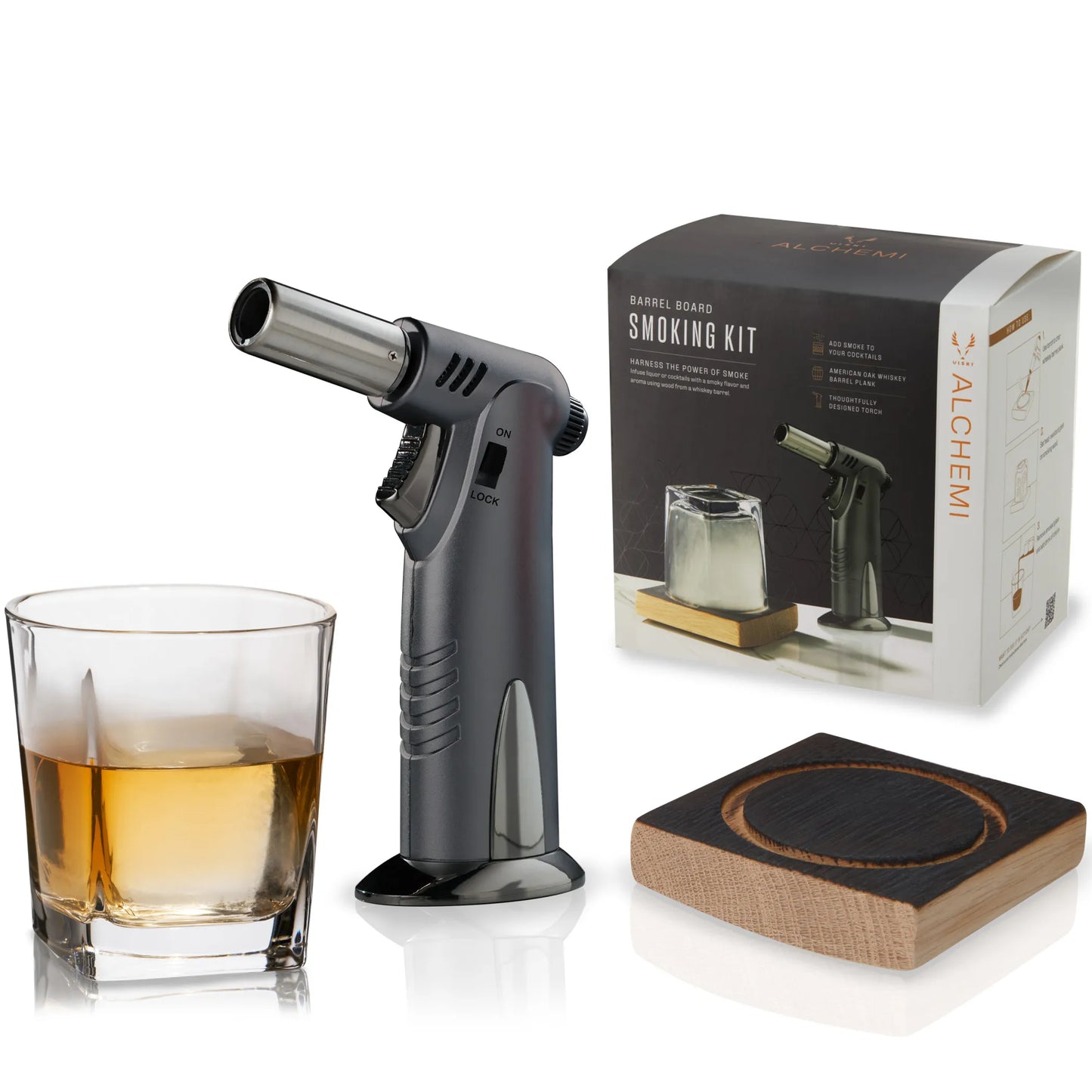 Viski Cocktail Smoking Board Kit