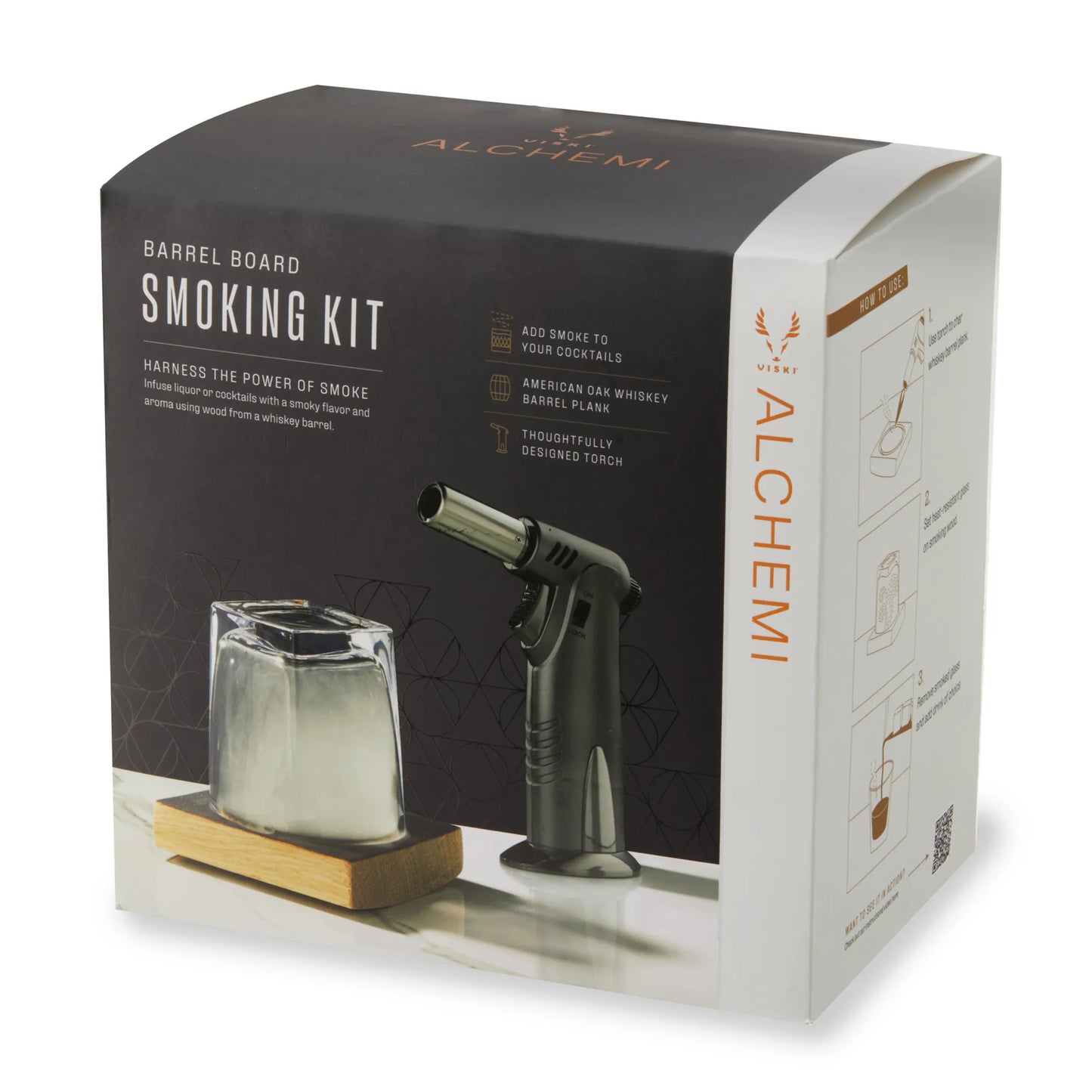 Viski Cocktail Smoking Board Kit