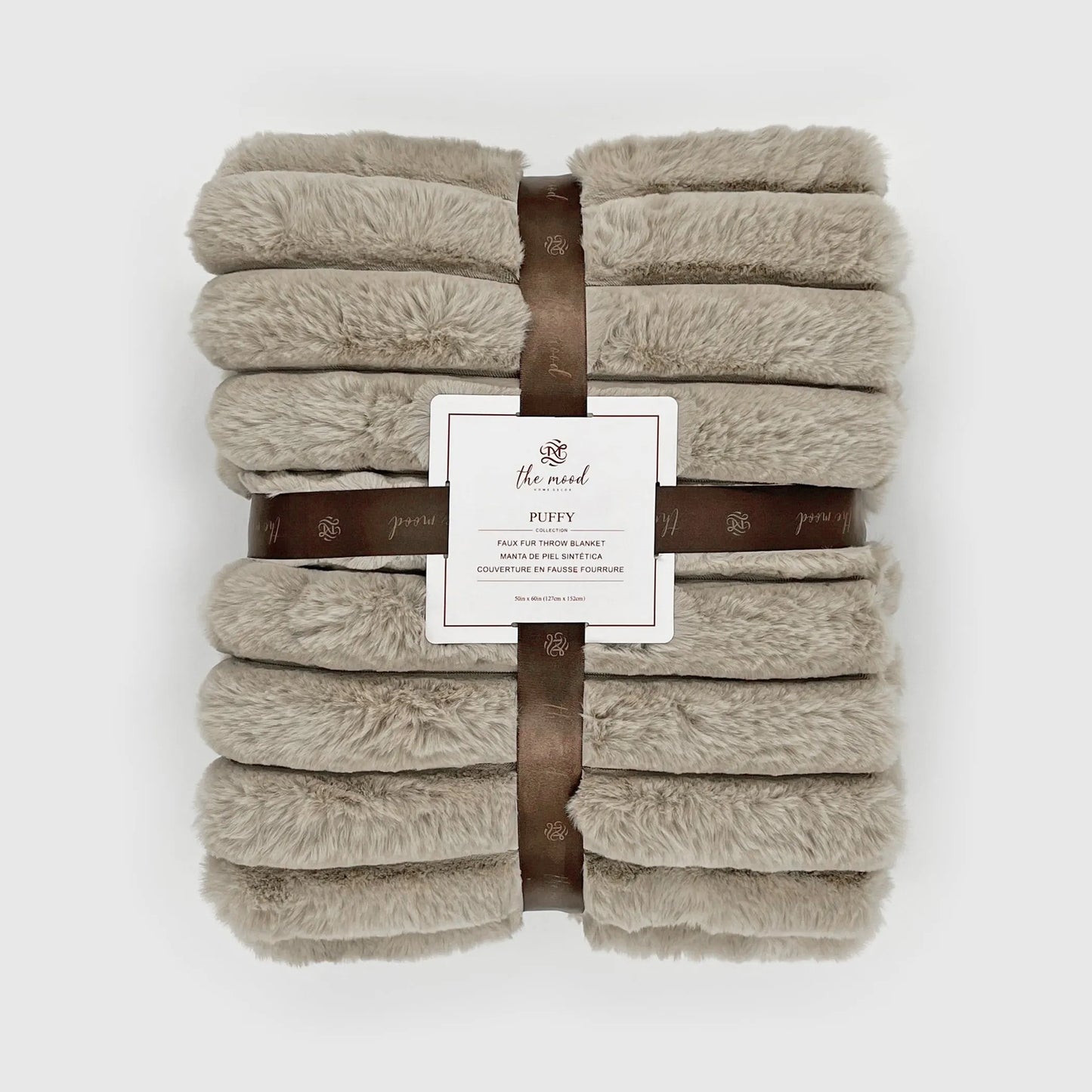 Puffy Faux Fur Throw Blanket
