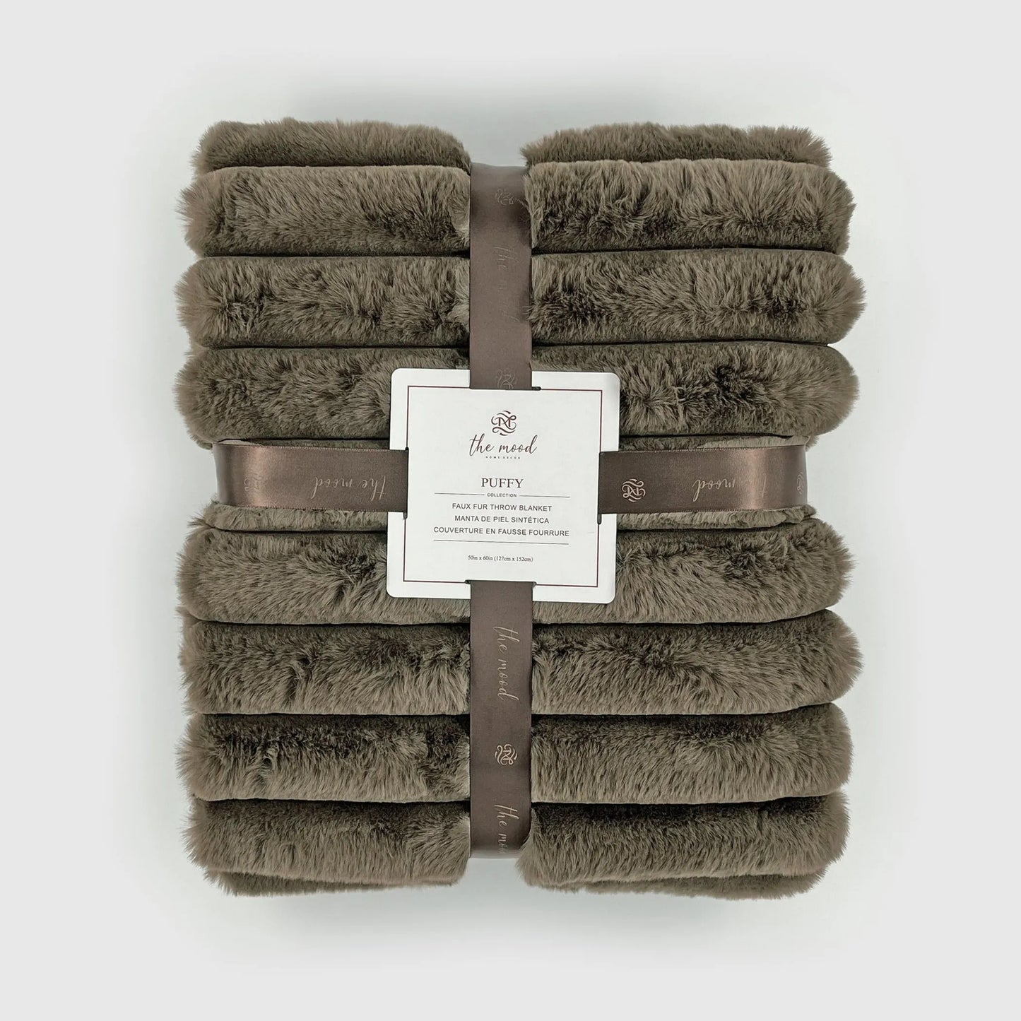 Puffy Faux Fur Throw Blanket