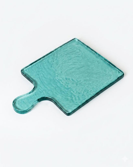 Hammered Glass Square Serving Boards