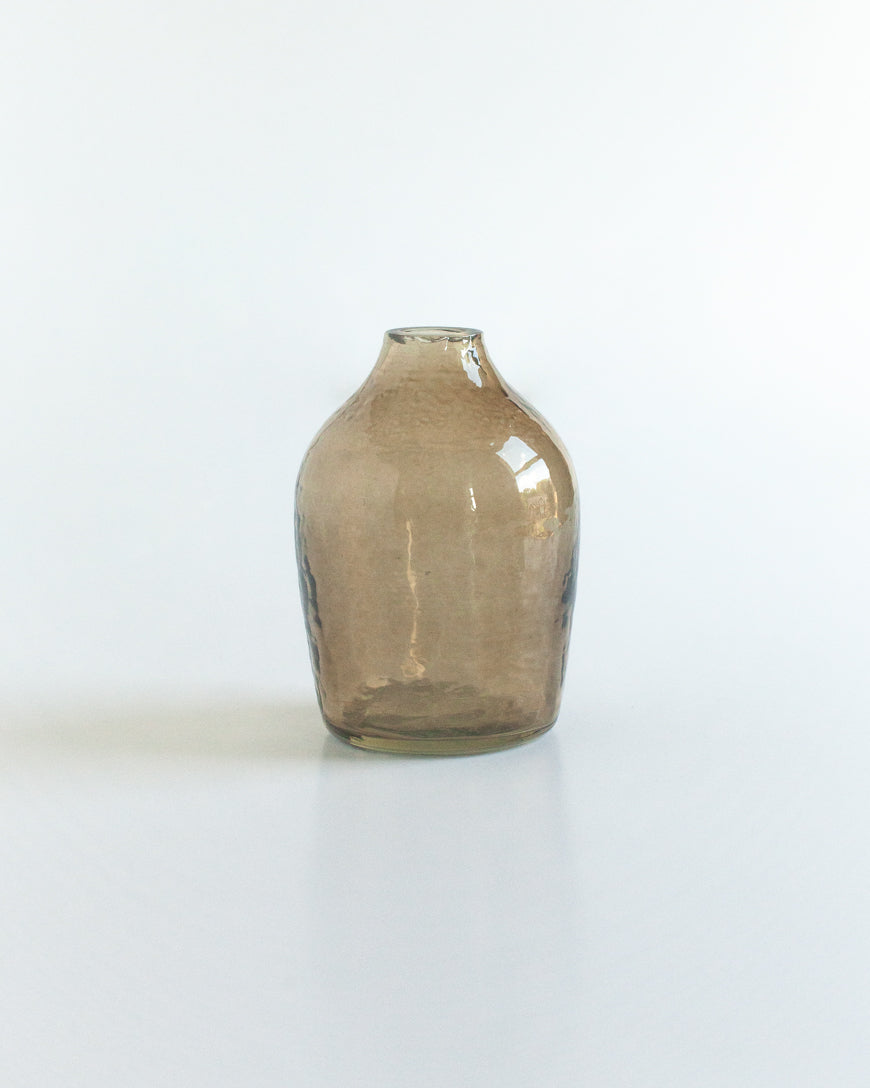 Haley Handblown Hammered Bud Vase