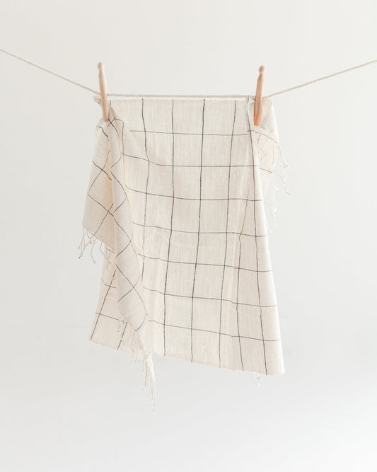 Windowpane Plaid Hand Towel